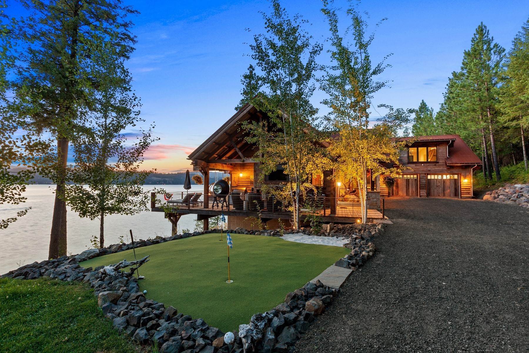 Single Family Homes for Sale at Northwest Luxury Meets Lake Contemporary 20890 S Inspiration Trail Harrison, Idaho 83833 United States
