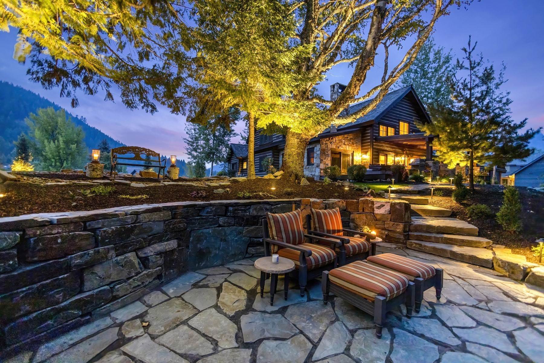 Single Family Homes for Sale at Spectacular Lodge Home -2 Parcels 356 N Idaho Club Sandpoint, Idaho 83864 United States
