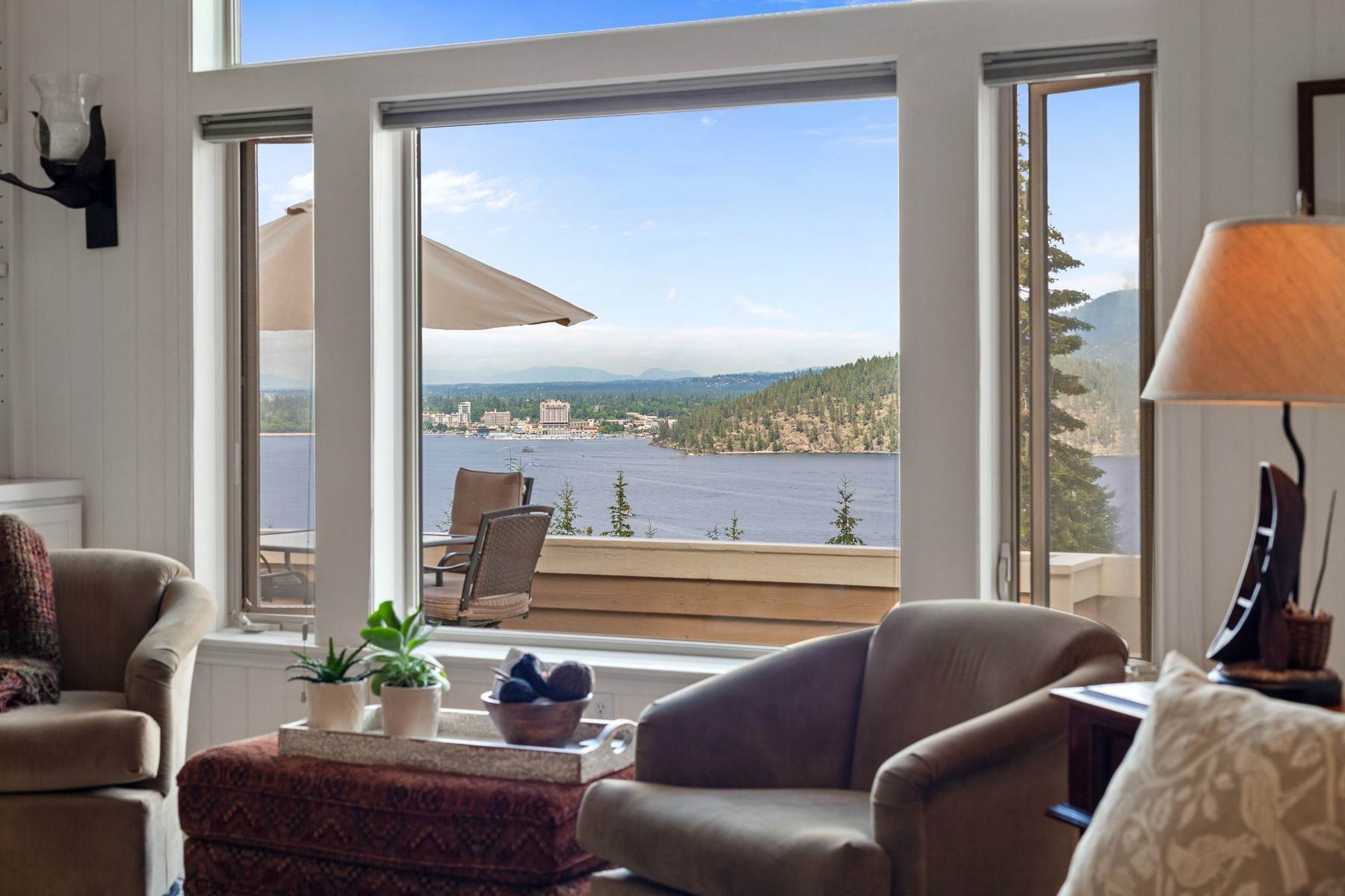 11. Single Family Homes for Sale at Captivating Capeview Lakeview 3655 S Capeview Ct Coeur d’Alene, Idaho 83814 United States